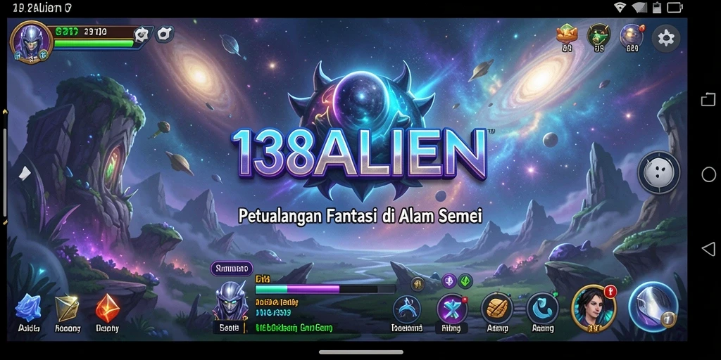 Screenshot dari gameplay seru di 138ALIEN yang menampilkan pertempuran luar angkasa.