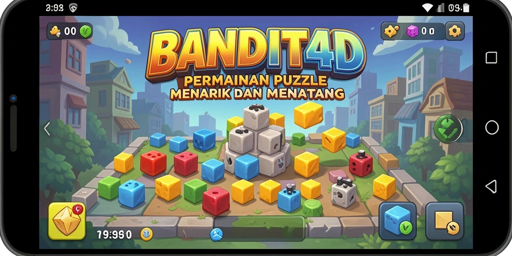 Tampilan gameplay BANDIT4D yang seru dan penuh tantangan puzzle.