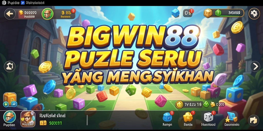 Tampilan gameplay seru dari BIGWIN88 menampilkan tantangan puzzle.