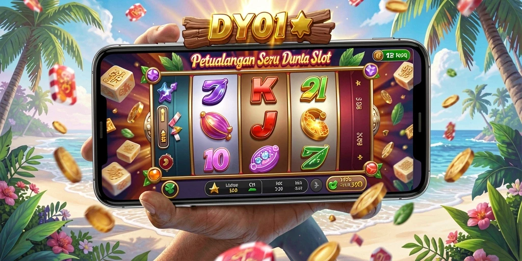 Tampilan gameplay DY01 dengan grafis Slot yang memukau dan fitur menarik.