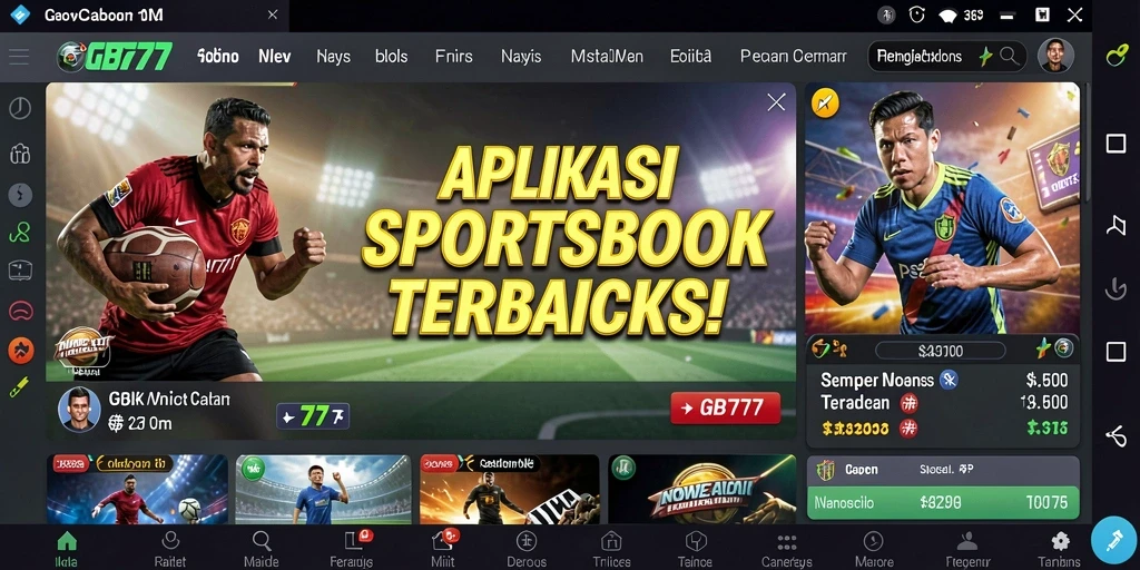 Tampilan menarik dari gameplay Sportsbook GB777 yang interaktif.