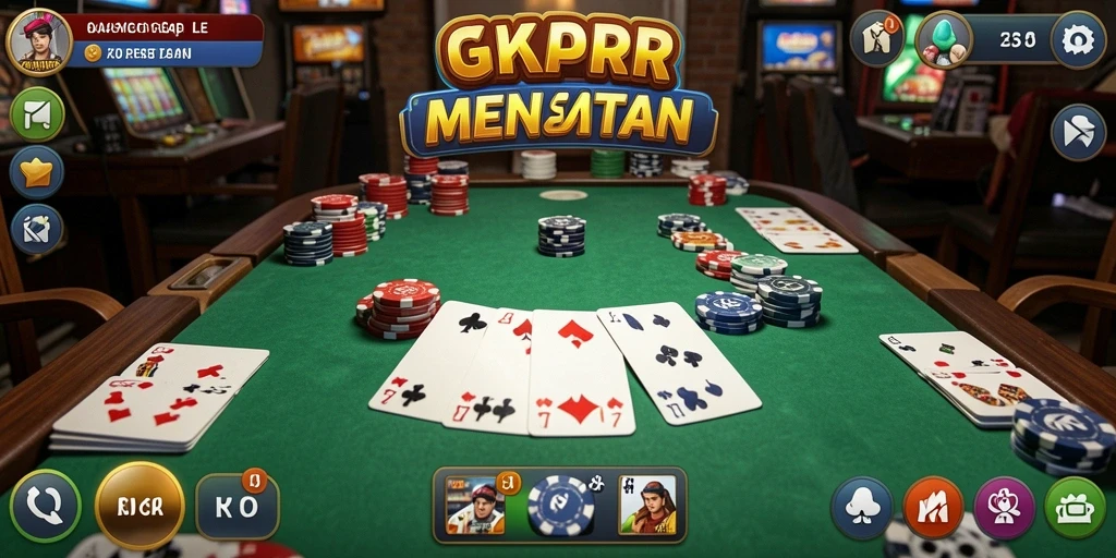 Tampilan gameplay Gaple yang menarik di KKRP.