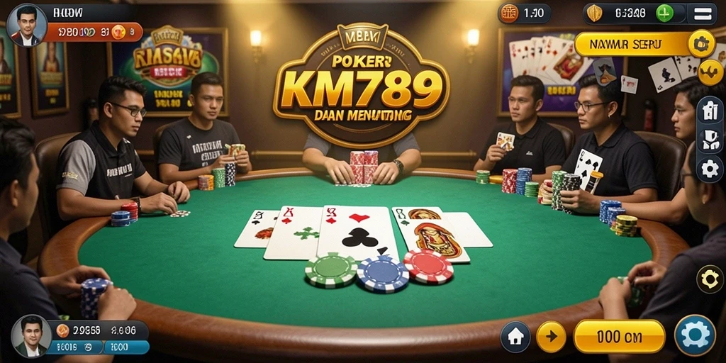 Tampilan gameplay Poker KM789 yang menarik dan seru.