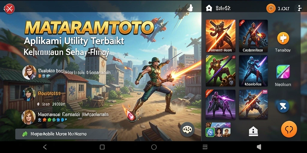 Screenshot MATARAMTOTO menunjukkan antarmuka intuitif aplikasi Utility.