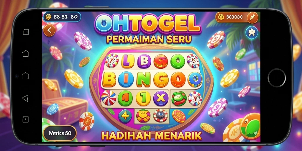 Tampilan menarik dari permainan Bingo OHTOGEL yang penuh warna.
