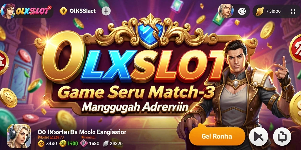 Tampilan gameplay seru OLXSLOT yang penuh warna.
