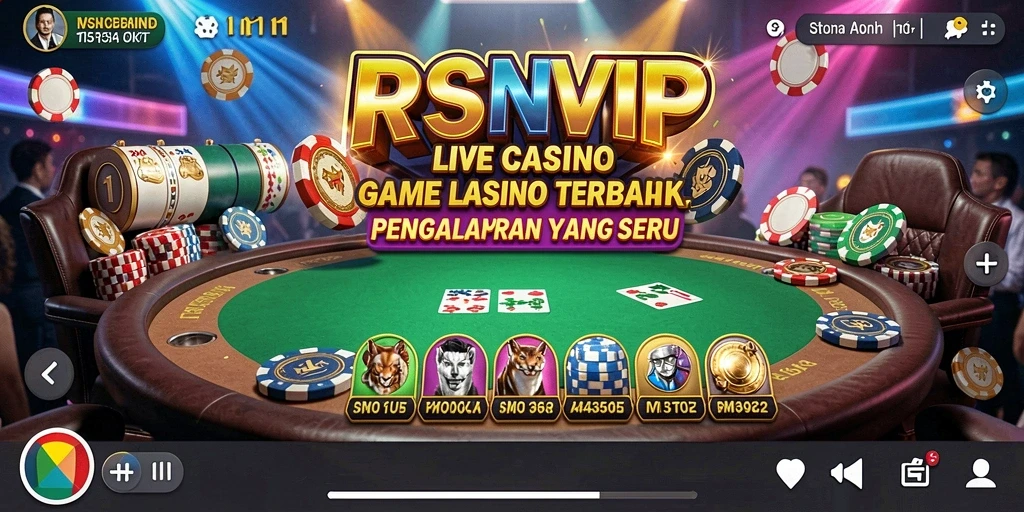 Tampilan gameplay Live Casino yang seru di RSNVIP.
