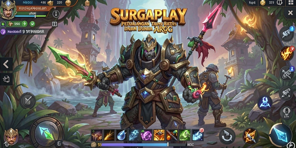 Tampilan gameplay SURGAPLAY yang penuh aksi dan menarik.