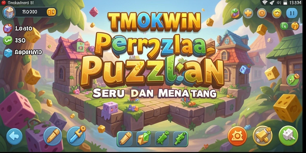 Tampilan menarik dari gameplay puzzle di TMOKWIN.