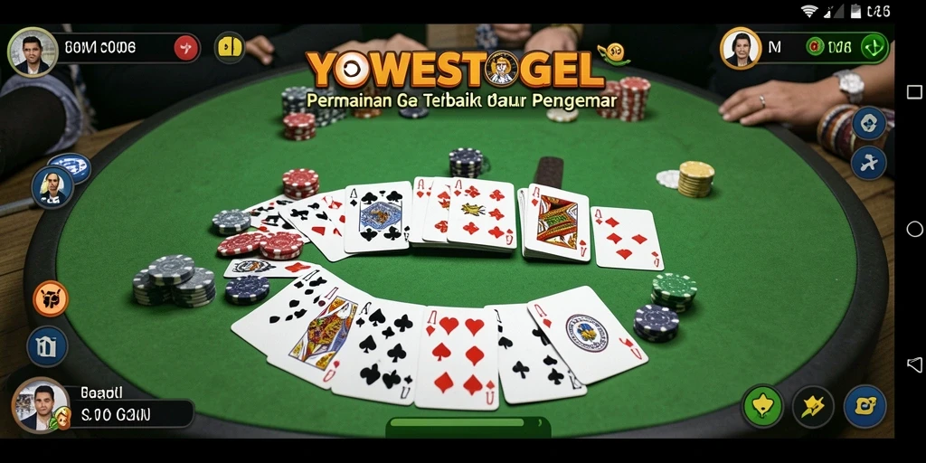 Tampilan seru permainan Gaple di YOWESTOGEL.