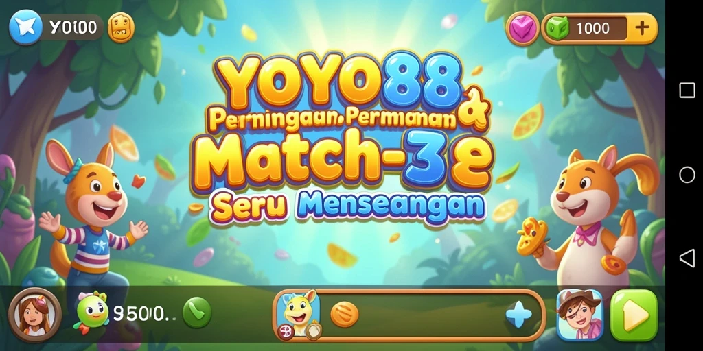 Screenshot gameplay YOYO88 dengan momen seru mencocokkan objek.
